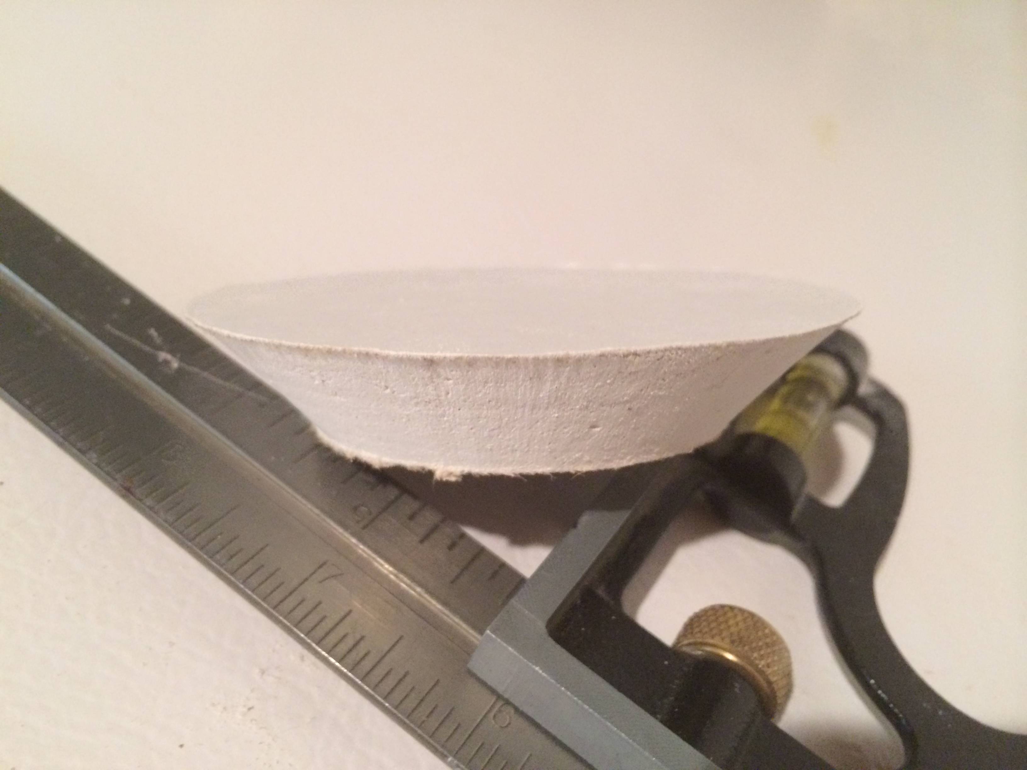 Tapered hole from Wally's DPM drywall repair tool